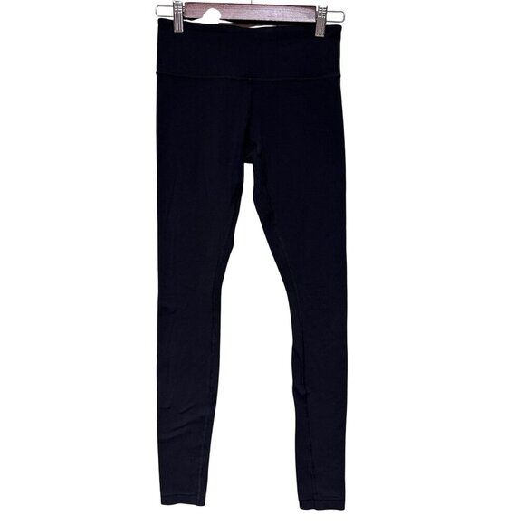 Lululemon Women's Leggings Black Pull On Running Yoga Athleisure Athletic Size 4 - Picture 1 of 8